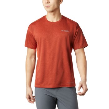 Columbia Irico Knit Short Sleeve Crew, Camiseta Vino Para Hombre | 268914-HND